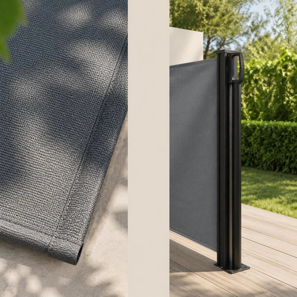 Extendable Side Awning, Anthracite, 140x600 Cm