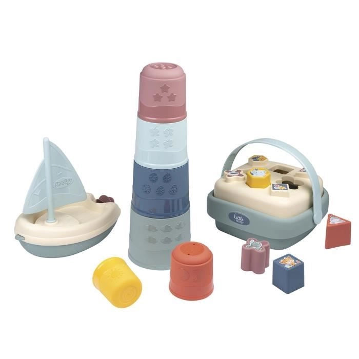 Little Smoby - Scatola risveglio e bagnetto - 3 giochi risveglio - A partire da 12 mesi - Prodotto in Francia