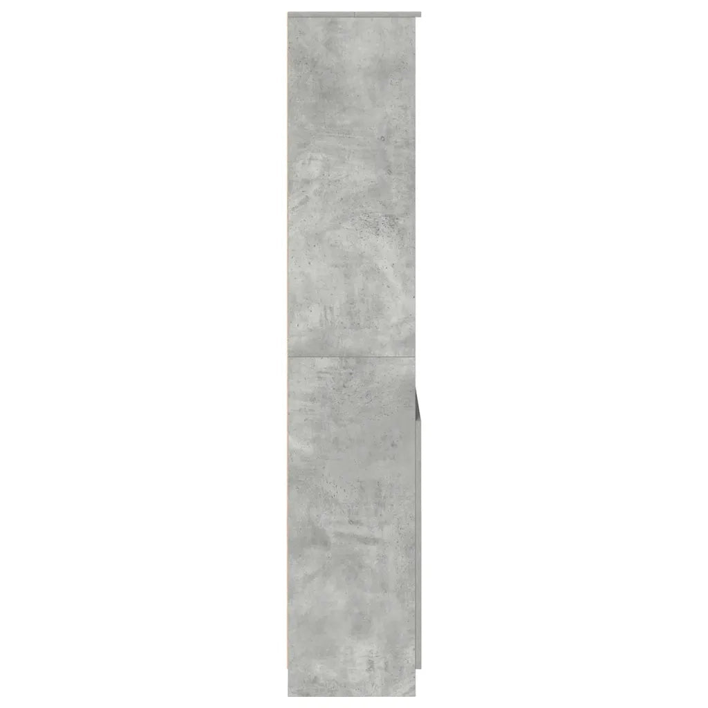 Credenza Grigio Cemento 70x35x180 cm in Legno Multistrato 3328474
