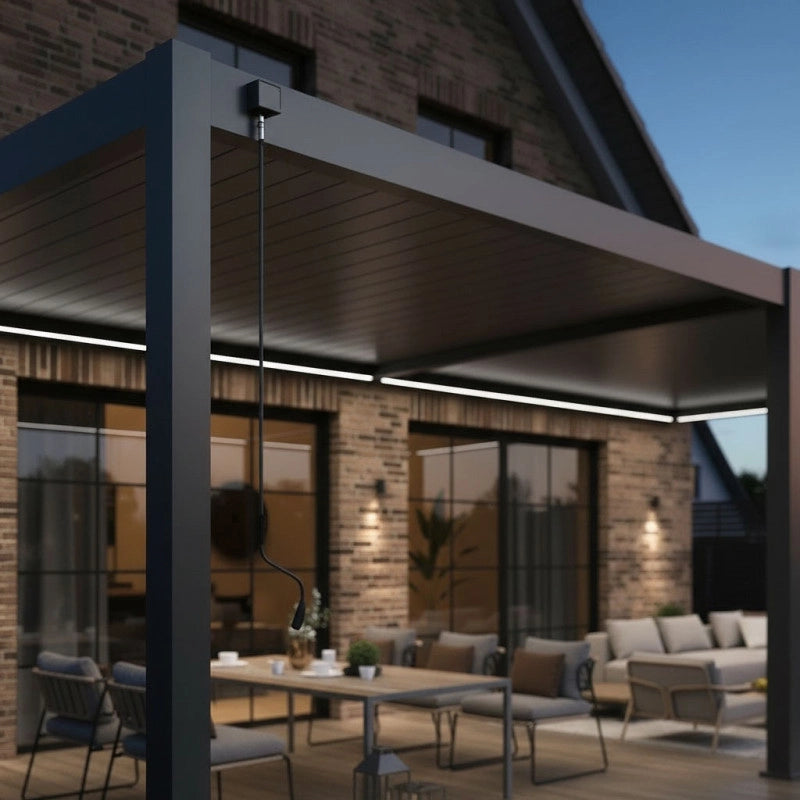 Kit LED Pergola Bioclimatique adossée 4x8M