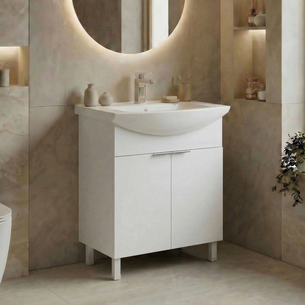 Mobile lavabo "Purus 65" - 65 x 50 x 83 cm - Bianco
