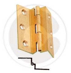 CERNIERA FRESATA CON COLLO OTTONE SAT 60X50 MM**- MARIVA- 24,0 pz