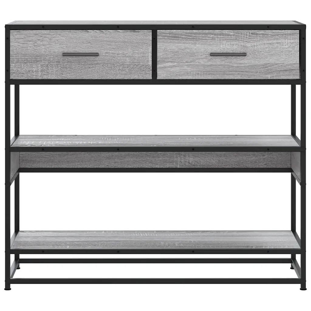 Tavolo Consolle Rovere Sonoma 90x35x80 cm in Legno Multistrato