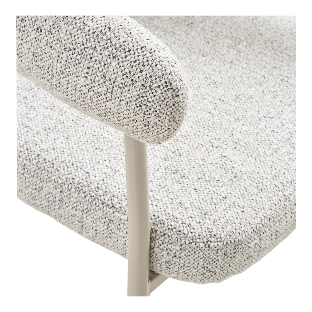 Set di 2 Sedie Trivio, Beige, Tessuto, 56x57,5x77 cm
