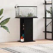 vidaXL Supporto per Acquario 60,5x36x72,5cm Multistrato Rovere Nero
