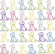 Clip per cartelle animali premium - 30 pezzi - Clip per cartelle con disegni di cani - Clip per cartelle con disegni di animali - Organizzatore per foto e documenti - Colori misti