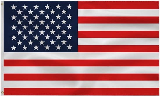 Bandiera 3x5 FT - Alta qualità Polyester - Albero bandiera - Uso all'aperto/ all'interno - Leggero - Ideale regalo per veterani - Bandiere