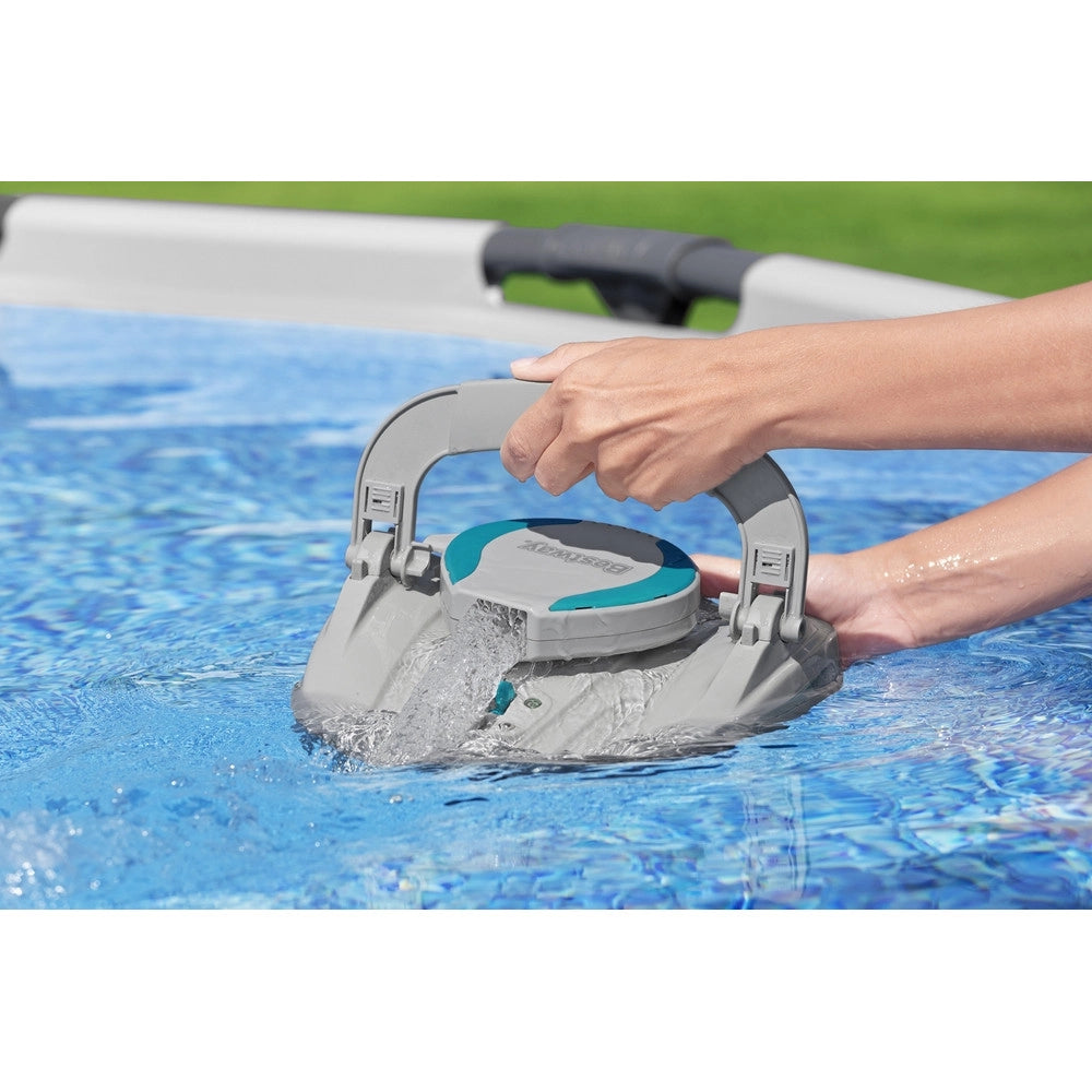 Trade Shop - Robot Pulitore Per Fondo Piscina Autonomo A Batteria Ricaricabile Aquatronix G100 58864 -