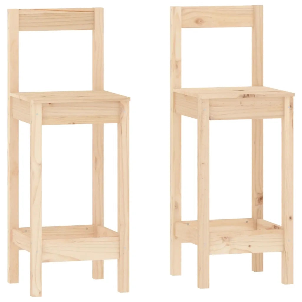 Set da Bar 3 pz in Legno Massello di Pino 3124732
