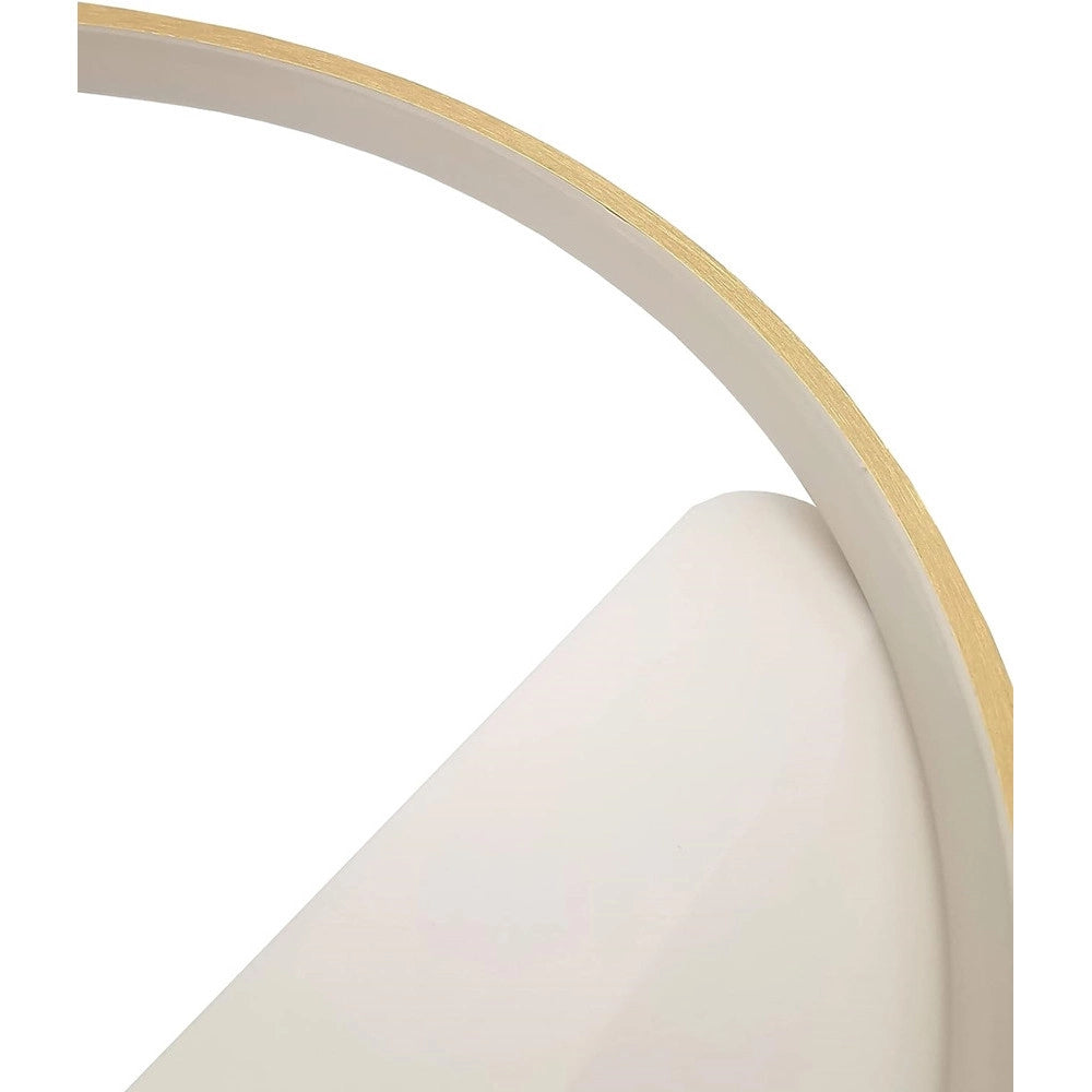 Trade Shop - Applique Parete Led 14w Cerchio Oro Lampada Tonda Design Moderno Luce 4000k 71255 -