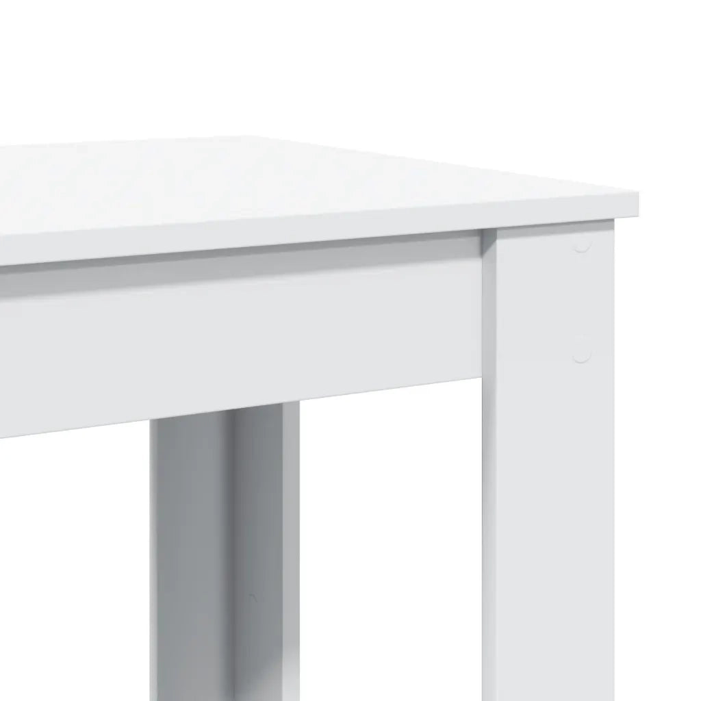 Tavolo da Bar Bianco 102x50x103,5 cm in Legno Multistrato