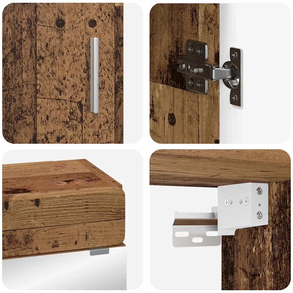 Set di mobili per il bagno TULUM 3 pcs Legno vecchio 3398042