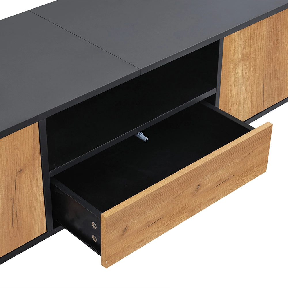 Mobile TV moderno - Xylo - 180x40x46cm 6 piedi massello