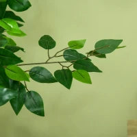 Pianta Artificiale di Ficus Alta 150cm per Interno ed Esterno con Vaso Incluso