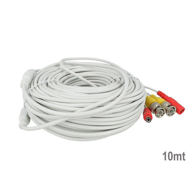 10M Cavo Video BNC con Alimentazione PNI per Telecamera Videosorveglianza CCTV