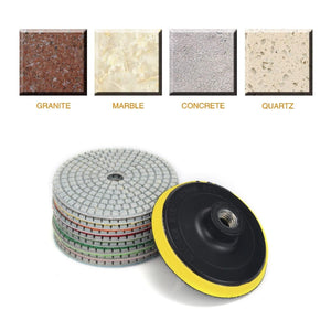 10PZ Disco 100mm per lucidatura lucidatura levigatura marmo granito Art. 07353