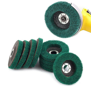 10PZ Disco abrasivo 115mm non tessuto in fibra di nylon per lucidatura 07358