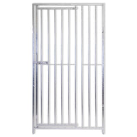 Pannello con porta tubolare per box cani con zincatura a caldo 100xh180 cm