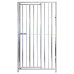 Pannello con porta tubolare per box cani con zincatura a caldo 100xh180 cm
