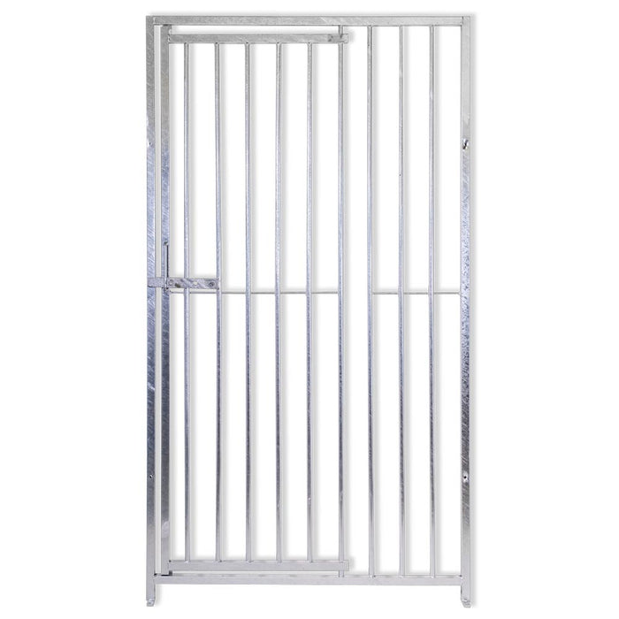 Pannello con porta tubolare per box cani con zincatura a caldo 100xh180 cm