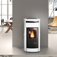 Stufa a Pellet Idro Ventilata 22,8 Kw EDILKAMIN KIRA2 H 22 UP Termostufa