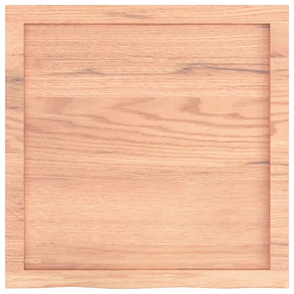 Piano Bagno Marrone 60x60x(2-6) cm Legno Massello Trattato