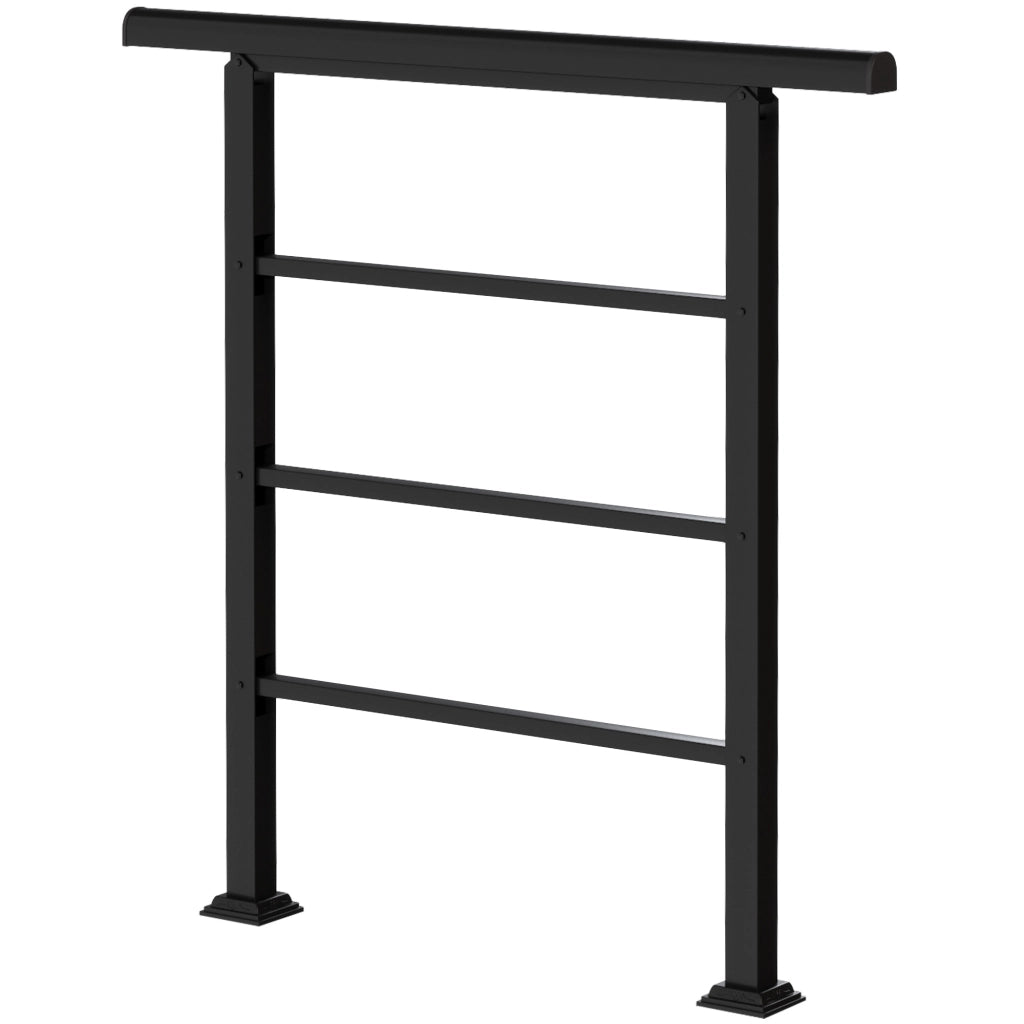 Corrimano per Scale 95 cm con Kit Installazione ¨C zephmum ¨C Nero, Acciaio