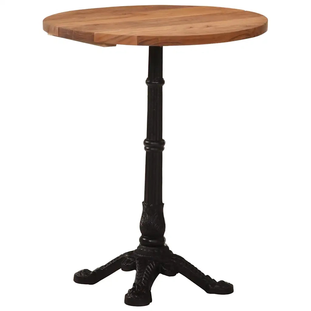 Tavolino da Bistrot Ø60x76 cm in Legno Massello di Acacia 321088