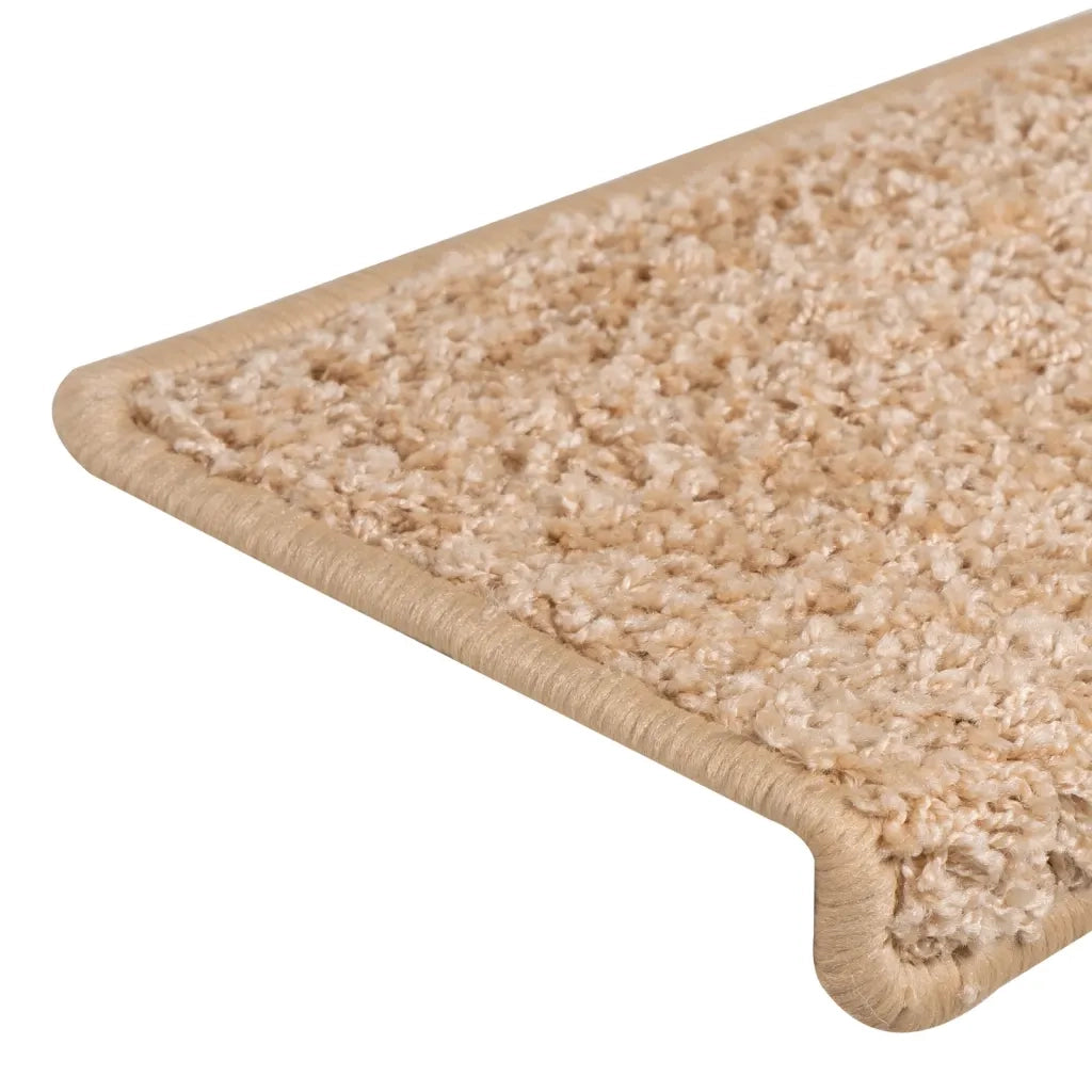 Tappetini per scale 15 pz | Gradini per Scale 65x21x4 cm Oro Bordo rettangolare