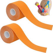 Nastro di Kinesiologia - 5m x 5cm/2 Rotolo - Nastro di Fasciatura - Nastro Adesivo per Sport - Telaio per Faccia - Taping Cosmetico - Nastro Sportivo Resistenente all'Acqua e Elastico - Nastro Sportivo Elastico - Nastro di Fisioterapia Professionale