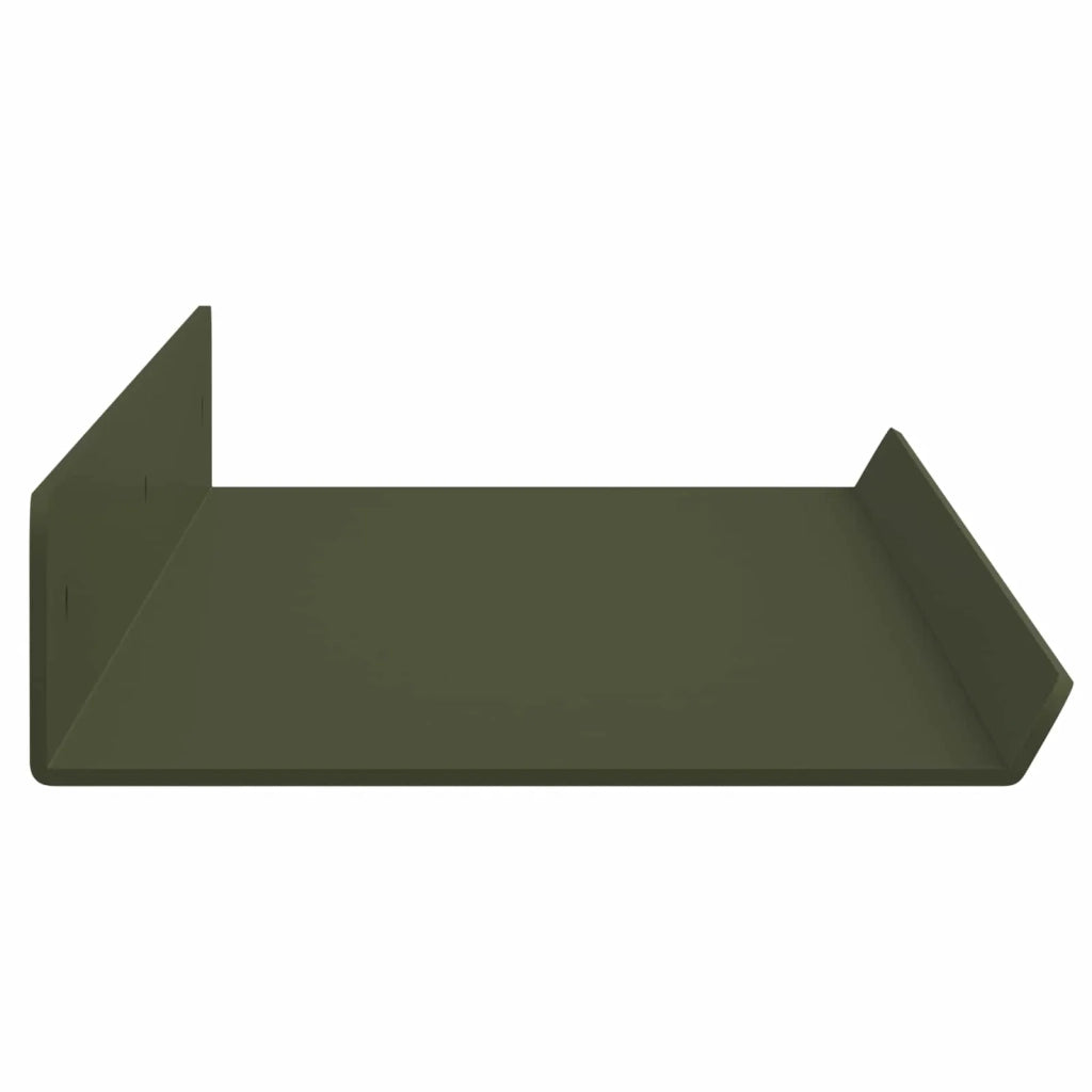 Mensola sospesa 2 pcs Verde oliva 60 x 8,5 x 2,5 cm Acciaio 8003968