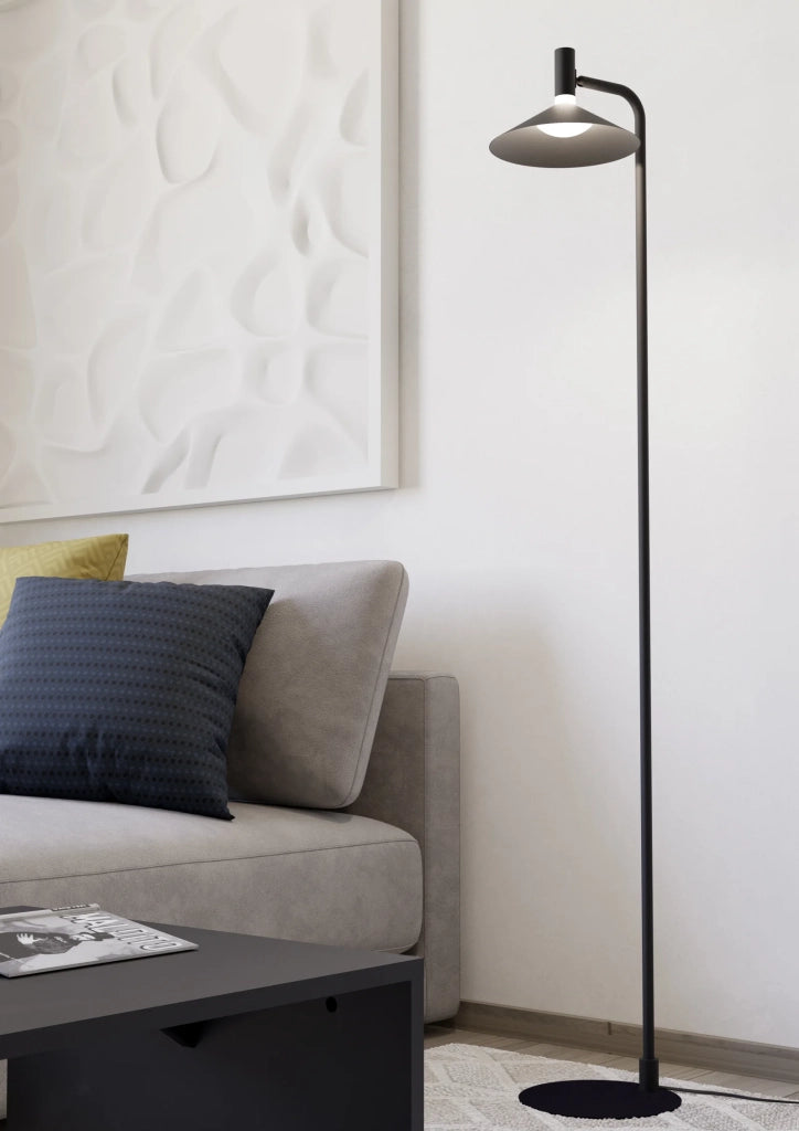 Piantana Industrial Minimal Conomavilla-Z Acciaio Nero Led 7,5W 1000Lm Ip20