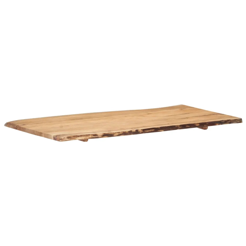 Piano del Tavolo | Superficie Tavolo | Piano Scrivania in Legno Massello di Acacia 118x(50-60)x2,5 cm