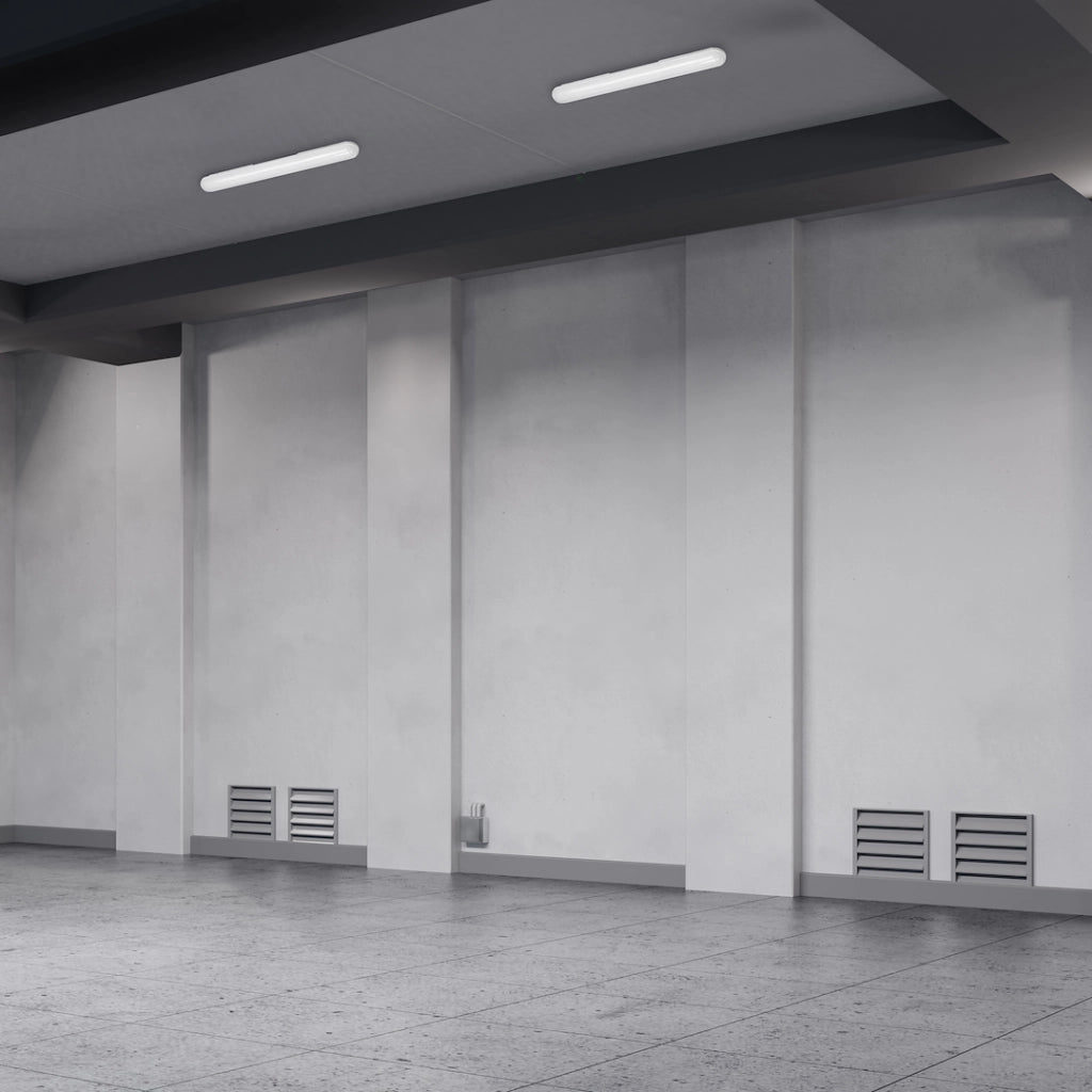 Plafoniera LED ermetica lineare 60cm 18W 4000K IP65 Gin