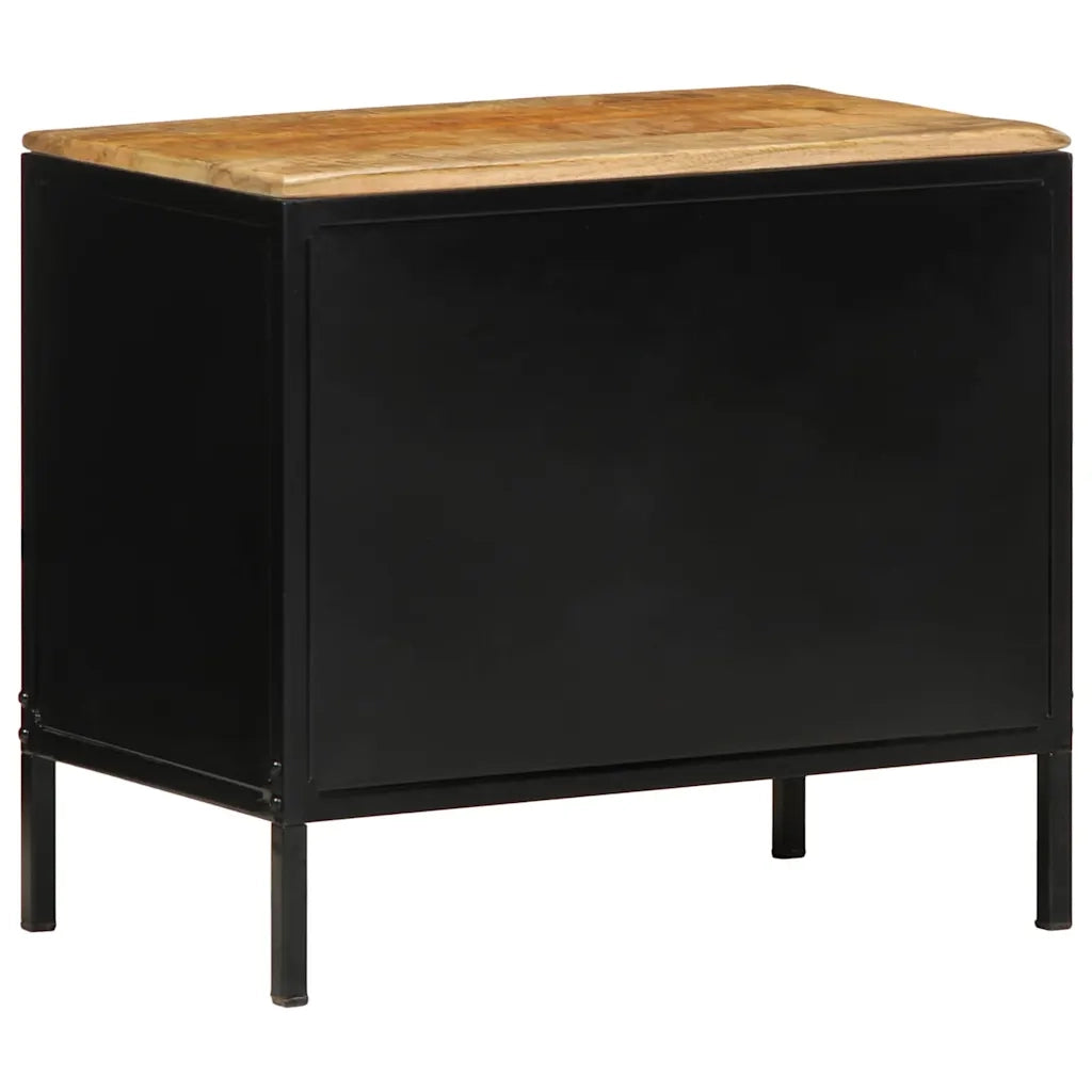 Armadio da Notte 2 pcs Marrone e Nero 50 x 30 x 45 cm 4019642