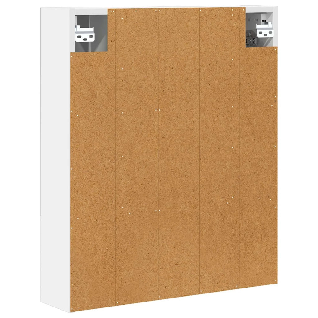 Mobiletto per specchio da bagno Bianco 60 x 14.5 x 70 cm