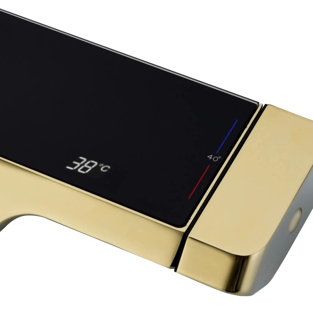 Set Doccia Con Termostato Rea Rob Gold Brush