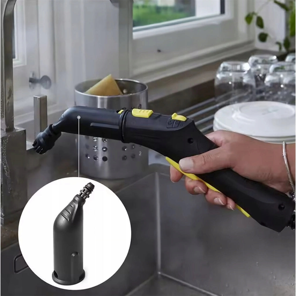 Set di Accessori per Pulizia a Vapore compatibile con Kärcher SC 1–6 – Ugello Puntuale, 4 Spazzole, Prolunga