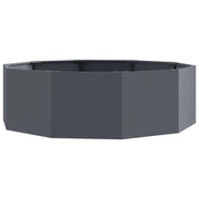 Fioriera | Cassetta per fiori | Vaso Antracite 120 x 120 x 35 cm Acciaio