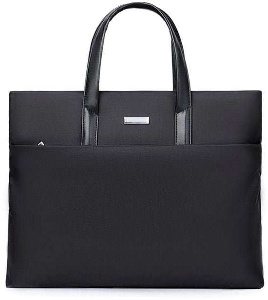 Borsa uomo grande capacità borsa computer borsa da spalla borsa da braccio, nero