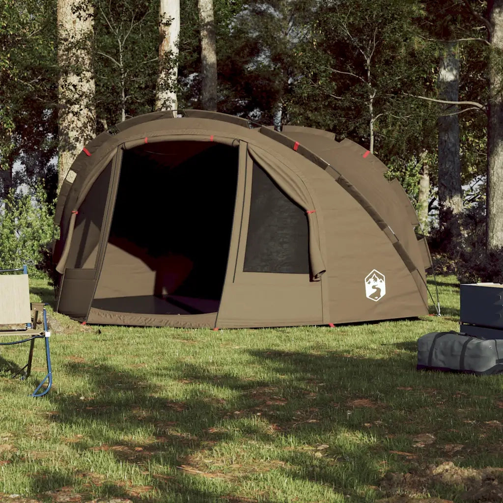 vidaXL Tenda da Pesca per 4 Persone Verde Oliva Impermeabile