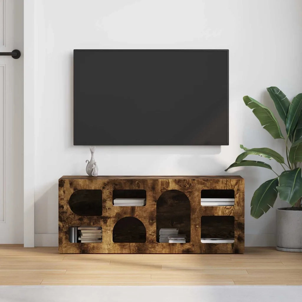 Mobile TV ELST 100 x 35 x 40 cm Rovere fumé 891269
