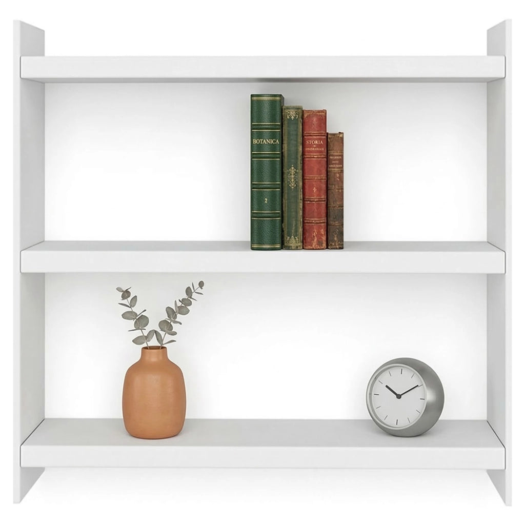 Rizza, Mensola 2 Ripiani, 44x10x40h cm Bianco