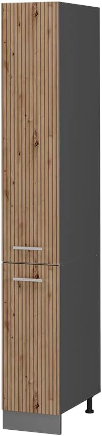 Armadio da farmacia R-Line, Rovere artigianale, 30 cm, per la libera combinazione all'interno di sistemi cucina modulari