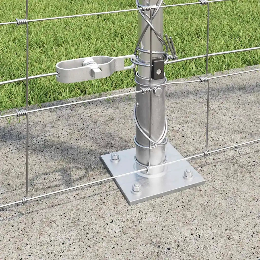 Palo della recinzione Zincato 25 x 1,6 m Acciaio