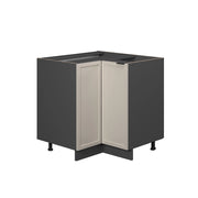 Mobile ad angolo cucina Fame-Line GrigioBeige/Antracite 80.5 cm senza piano di lavoro Vicco