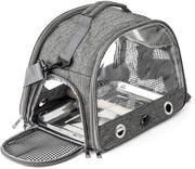 Borsa Portatile Opaca - Migliorata Ventilazione - Borsa Leggera - Lame in Acciaio Inossidabile - Spazio Interno Regolabile - Progetto Sostenibile - Gabbia per Uccelli