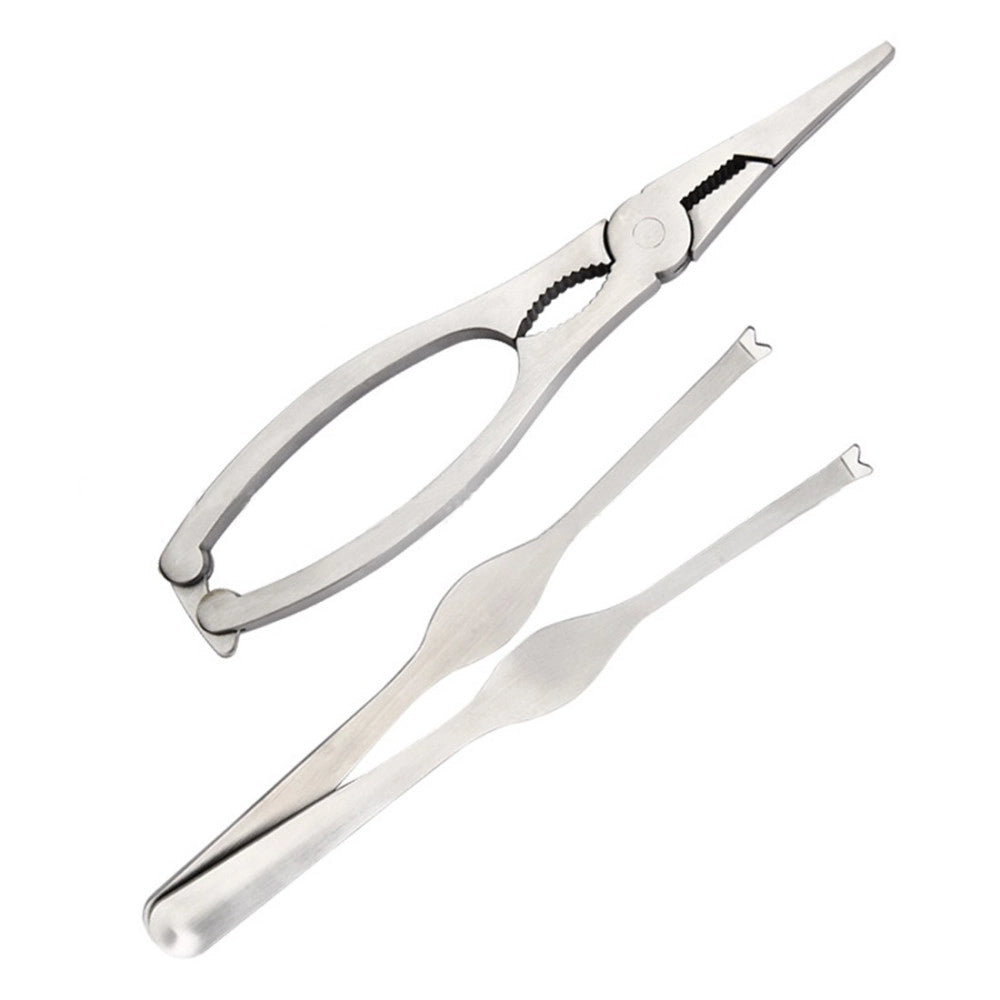 Trade Shop - Kit Per Crostacei Pinza Scavino Apri Aragosta Granchio Astice Cucina Casa -