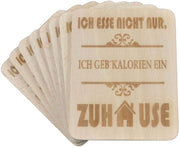 Raclette Onderzetters in Beukenhout, 8 Stuks, 100x80x7mm
