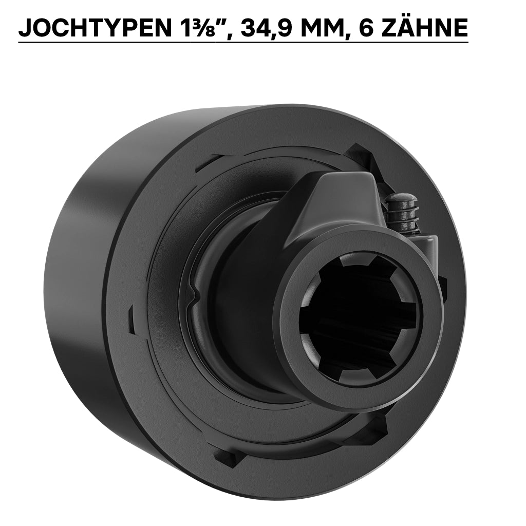 Frizione di sovraccarico cardano 201mm Filetto interno/esterno 1 3/8" Albero scanalato 6D Max 2400Nm